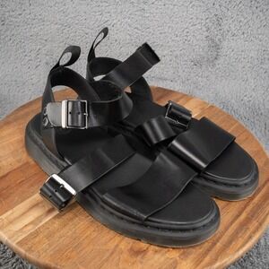 Dr. Martens Gryphon Gladiator Sandals Men's 9 Women's 10 Black Leather